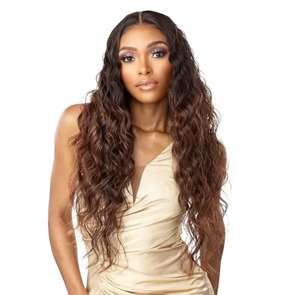 Sensationnel Butta Lace Front Wigs - Butta unit 26 extra wide 5 inch deep part synthetic wig preplucked hairline HD lace with Babyhair - Butta unit 26 