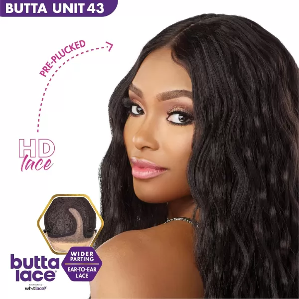 Sensationnel Butta Lace Front Wigs - Butta unit 43 extra wide 5 inch deep part synthetic wig preplucked hairline - Butta unit 43 