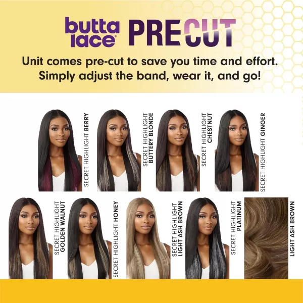 Sensationnel Butta Lace precut Front Wigs - unit 1 glueless precut lace extra wide 5 inch deep part synthetic wig pre-cut pre tweezed smaller knot hairline - Butta pre cut unit 1 