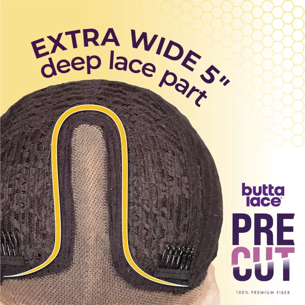 Sensationnel Butta Lace precut Front Wigs - unit 1 glueless precut lace extra wide 5 inch deep part synthetic wig pre-cut pre tweezed smaller knot hairline - Butta pre cut unit 1 