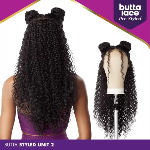 Sensationnel Butta Pre-styled Lace Front Wigs - Butta prestyled unit 2 glueless 2 way hand tied part lace synthetic wig preplucked hairline - Butta Styled Unit 2 