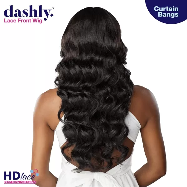 Sensationnel Dashly lace Front Wig - hand tied ear to ear soft lace synthetic with baby hair 5 Inch Deep Part - Dashly lace unit 26 