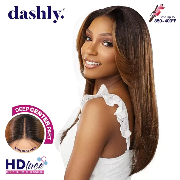 Sensationnel Dashly lace Front Wig - hand tied ear to ear soft lace synthetic with baby hair 5 Inch Deep Part - Dashly lace unit 31 