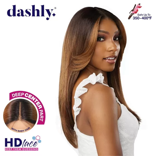 Sensationnel Dashly lace Front Wig - hand tied ear to ear soft lace synthetic with baby hair 5 Inch Deep Part - Dashly lace unit 31 