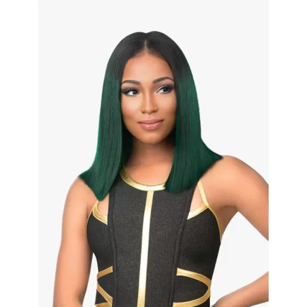 Sensationnel Empire Yaki weave hair - virgin Human hair extensions Yaki texture hair for weaving and sew in styles - Straight Yaki 1 pack 