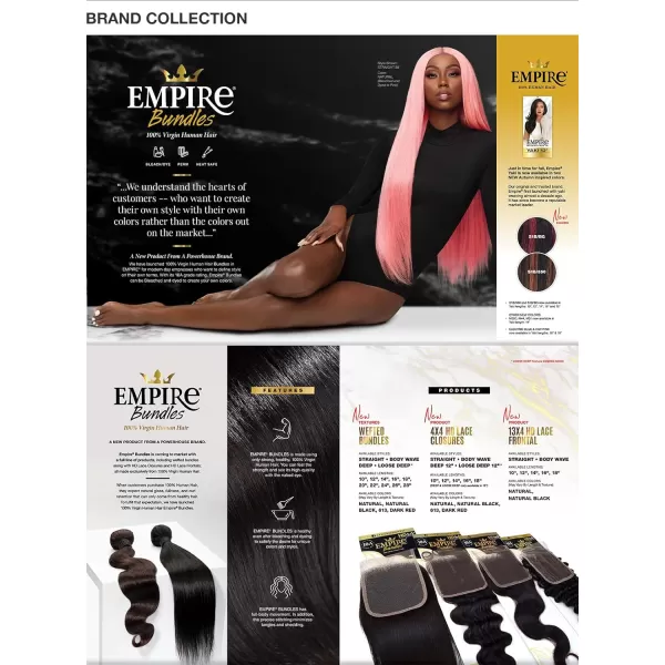 Sensationnel Empire Yaki weave hair - virgin Human hair extensions Yaki texture hair for weaving and sew in styles - Straight Yaki 1 pack 