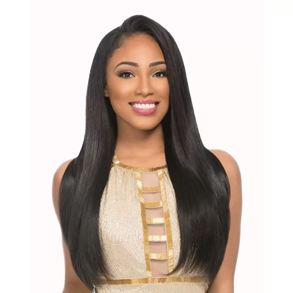 Sensationnel Empire Yaki weave hair - virgin Human hair extensions Yaki texture hair for weaving and sew in styles - Straight Yaki 1 pack 