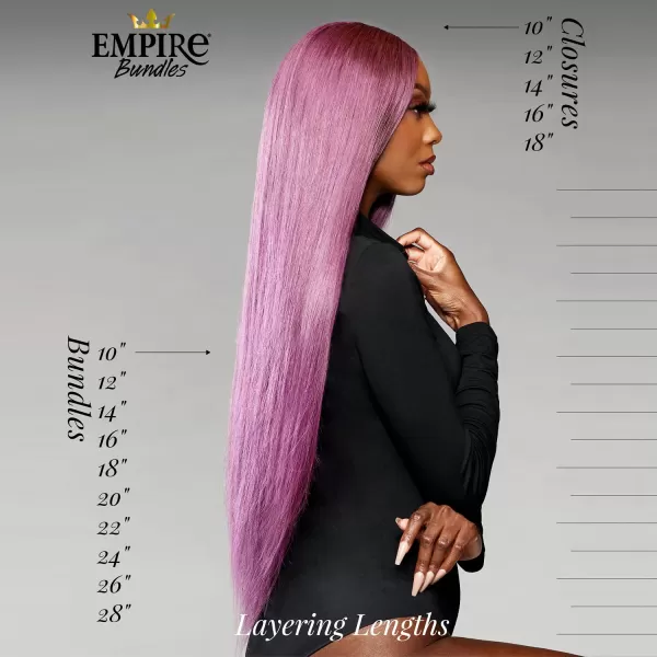 Sensationnel Empire Yaki weave hair - virgin Human hair extensions Yaki texture hair for weaving and sew in styles - Straight Yaki 1 pack 