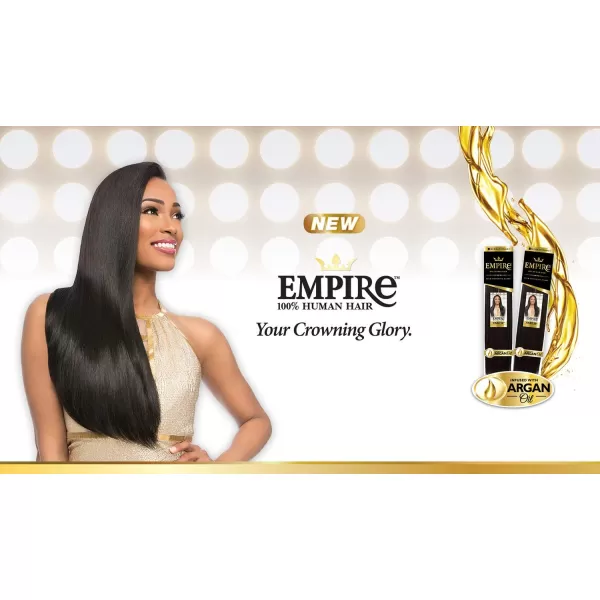 Sensationnel Empire Yaki weave hair - virgin Human hair extensions Yaki texture hair for weaving and sew in styles - Straight Yaki 1 pack 