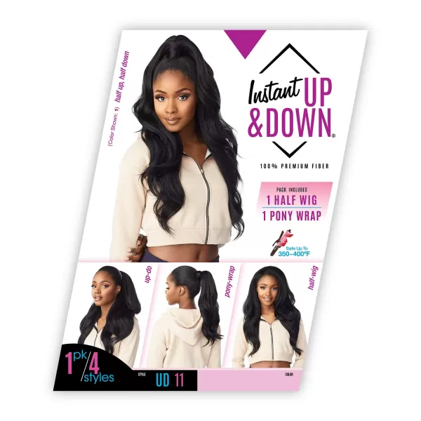 Sensationnel Half Wig N Pony Wrap Instant Up N Down UD 11 