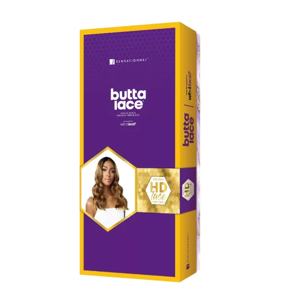 Sensationnel Human Hair Blend Butta HD Lace Front Wig - WATER WAVE 16 
