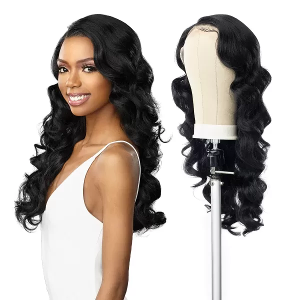 Sensationnel Human Hair Blend HD Lace Front Wig Butta Lace Loose Deep 24" 