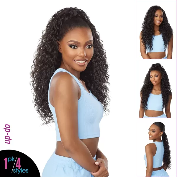 Sensationnel Instant UPDOWN halfwig Pony - Instant Weave Up and Down 4 style in 1 half wig and pony wrap - INSTANT UD Unit 16 