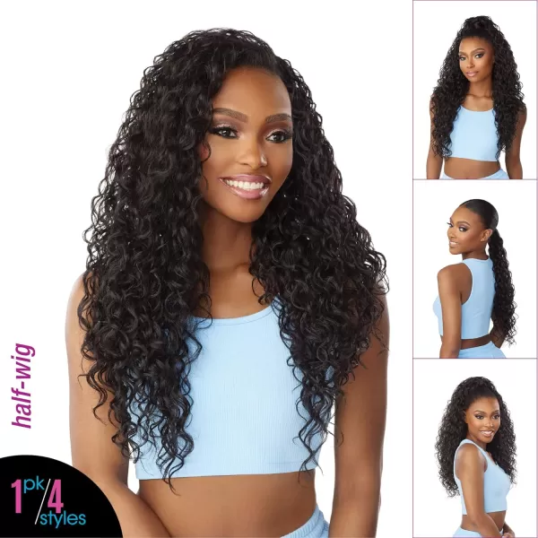 Sensationnel Instant UPDOWN halfwig Pony - Instant Weave Up and Down 4 style in 1 half wig and pony wrap - INSTANT UD Unit 16 