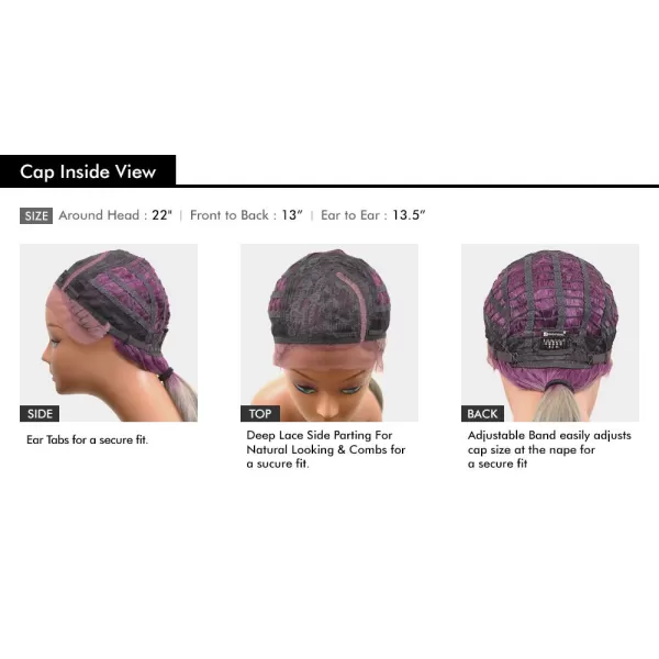 Sensationnel Lace Front Wig Empress Edge Shear Muse Cali 