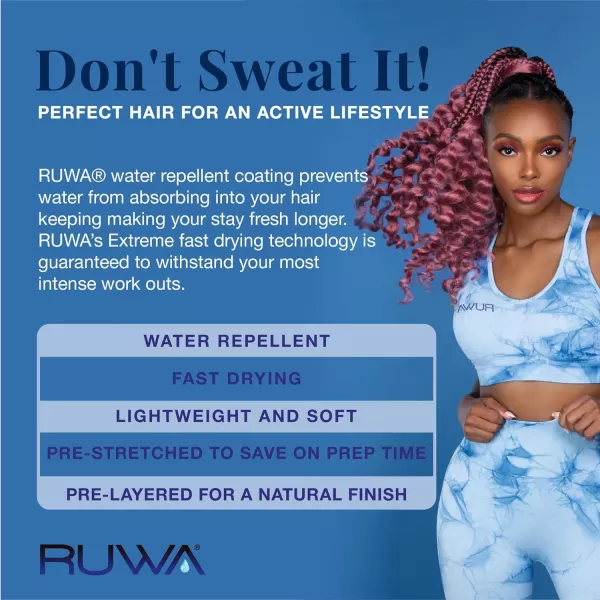 Sensationnel Ruwa Loc extensions braiding hair – Ruwa Loc extensions water repellent kanekalon fast dry synthetic braid - Ruwa Loc extensions 