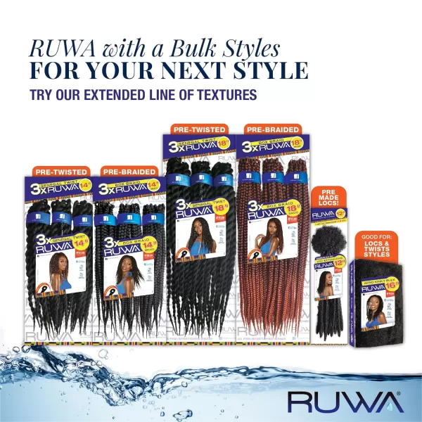 Sensationnel Ruwa Loc extensions braiding hair – Ruwa Loc extensions water repellent kanekalon fast dry synthetic braid - Ruwa Loc extensions 