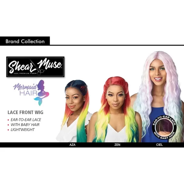 Sensationnel Synthetic Hair Lace Front Wig Shear Muse Deep Part Zen 