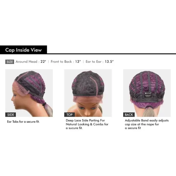 Sensationnel Synthetic Hair Lace Front Wig Shear Muse Deep Part Zen 