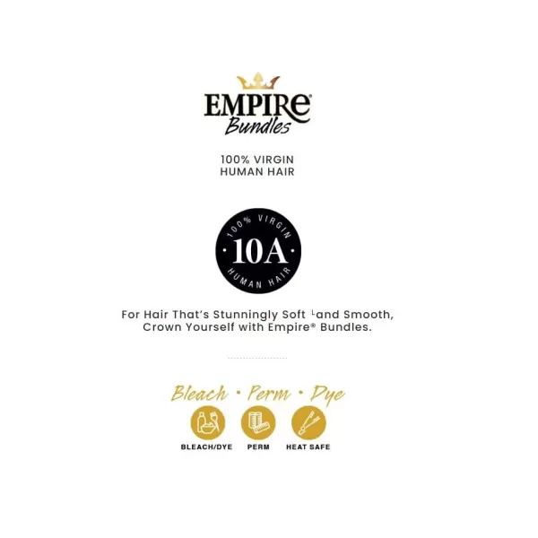 Sensationnel Virgin Human Hair Weave Empire Bundle 10A Body Wave  