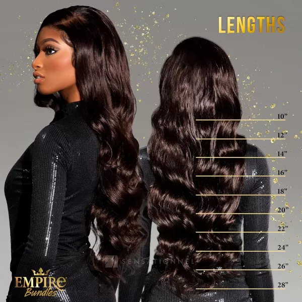 Sensationnel Virgin Human Hair Weave Empire Bundle 10A Body Wave  
