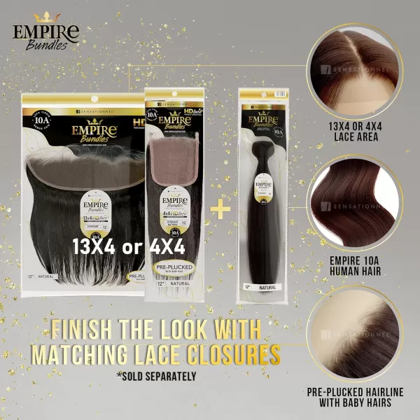 Sensationnel Virgin Human Hair Weave Empire Bundle 10A Body Wave  