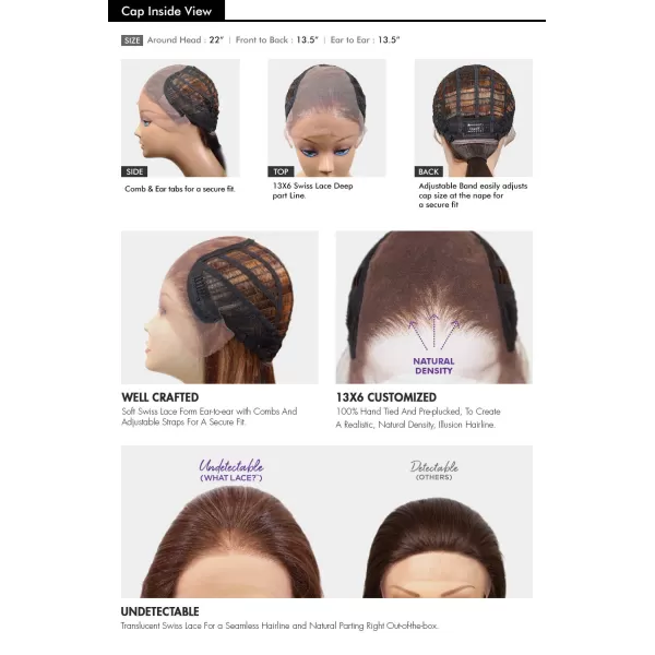 Sensationnel WHAT lace 13X6 swiss lace wig - SOLANA 