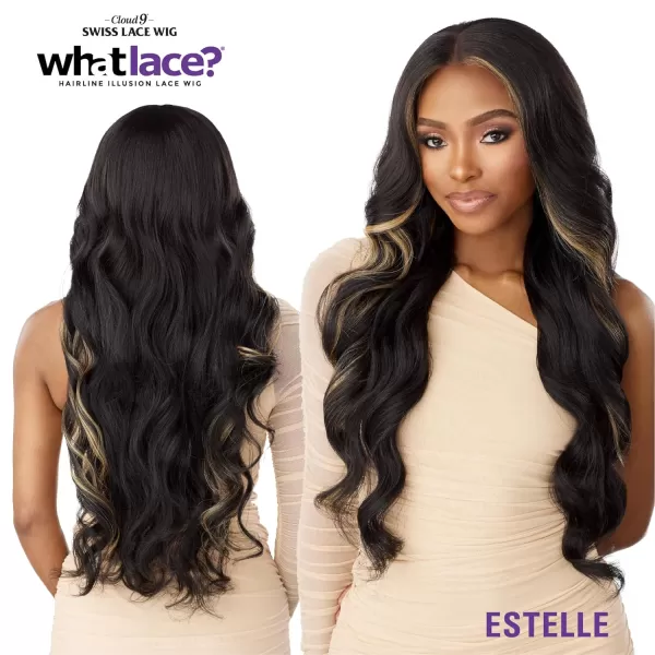 Sensationnel What Lace 13x6 Wigs - ESTELLE synthetic wig Cloud 9 with preplucked hairline - Whatlace ESTELLE 