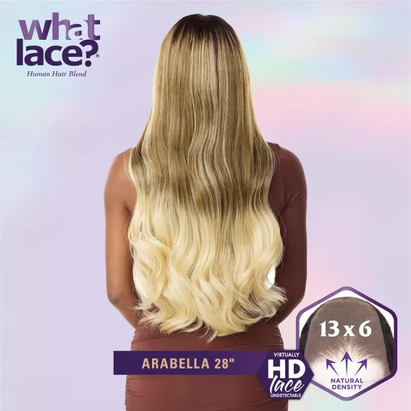 Sensationnel What Lace 13x6 Wigs - Human Hair Blend ARABELLA 28-inch Cloud 9 synthetic with preplucked hairline - Whatlace HHM ARABELLA 28 inch 