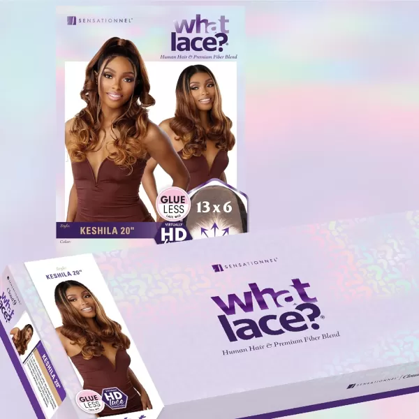 Sensationnel What Lace 13x6 Wigs - Human Hair Mixed Keshila 20-inch preplucked hairline - Whatlace HHM Keshila 20 Inch 