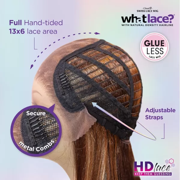 Sensationnel What Lace 13x6 Wigs - LAURINA synthetic wig Cloud 9 with preplucked hairline - Whatlace LAURINA 