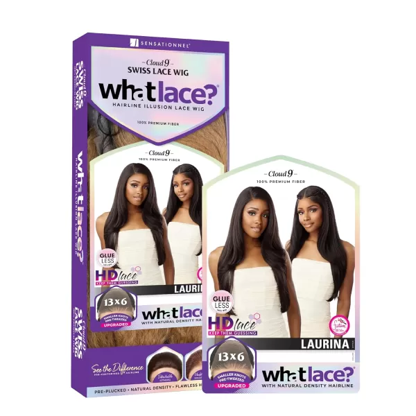 Sensationnel What Lace 13x6 Wigs - LAURINA synthetic wig Cloud 9 with preplucked hairline - Whatlace LAURINA 