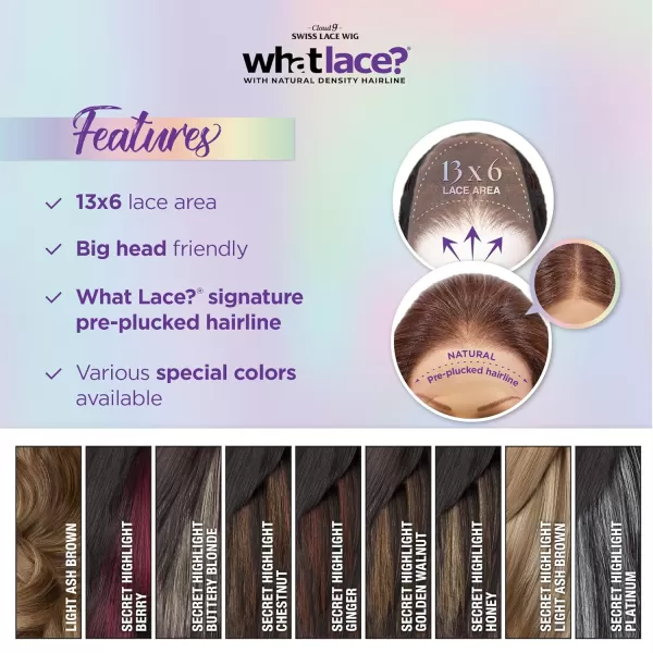 Sensationnel What Lace 13x6 Wigs - LAURINA synthetic wig Cloud 9 with preplucked hairline - Whatlace LAURINA 