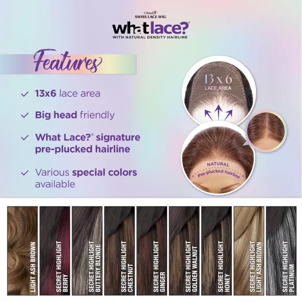 Sensationnel What Lace 13x6 Wigs - Quiana synthetic wig Cloud 9 with preplucked hairline - Whatlace QUIANA 