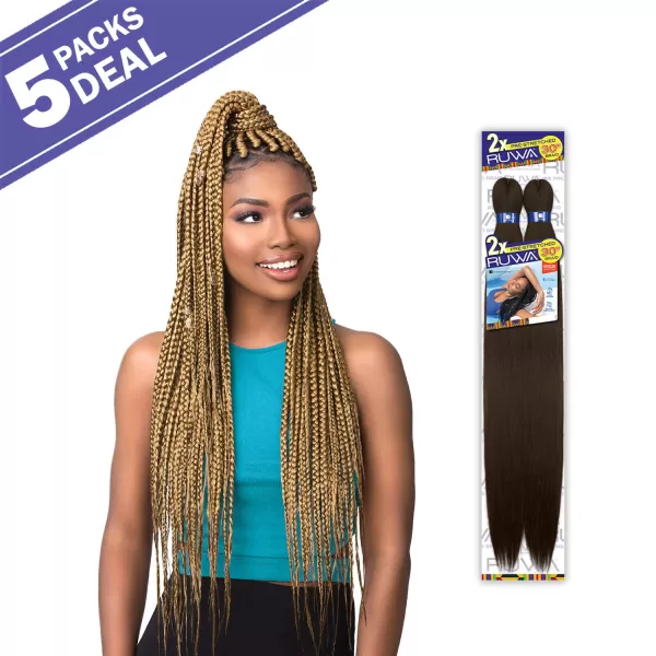 Sensationnel X-Pression 100% Kanekalon Crochet Braid - 2X RUWA Pre-Stretched 30" 
