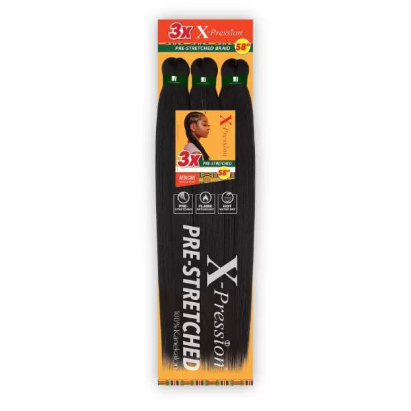Sensationnel Braids XPRESSION 3X Pre-Stretched Braid 58" 