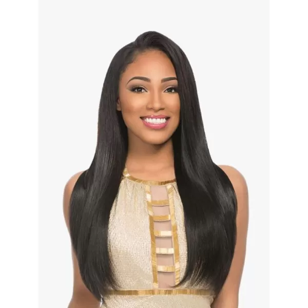 Sensationnel Empire Yaki weave hair - virgin Human hair extensions Yaki texture hair for weaving and sew in styles - Straight Yaki 1 pack 