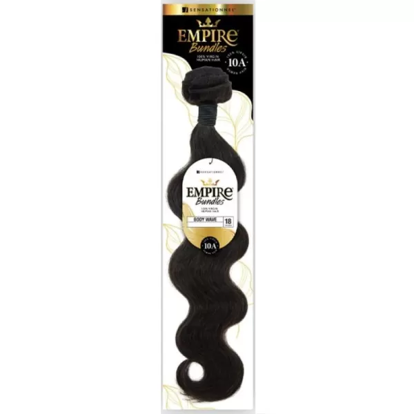 Sensationnel Human Hair Empire Bundles Weave - BODY WAVE 10" 