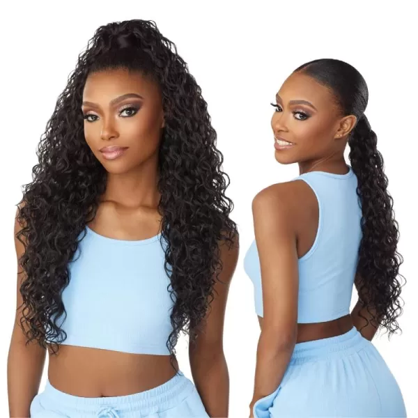 Sensationnel Instant UPDOWN halfwig Pony - Instant Weave Up and Down 4 style in 1 half wig and pony wrap - INSTANT UD Unit 16 