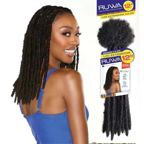 Sensationnel Ruwa Loc extensions braiding hair – Ruwa Loc extensions water repellent kanekalon fast dry synthetic braid - Ruwa Loc extensions 