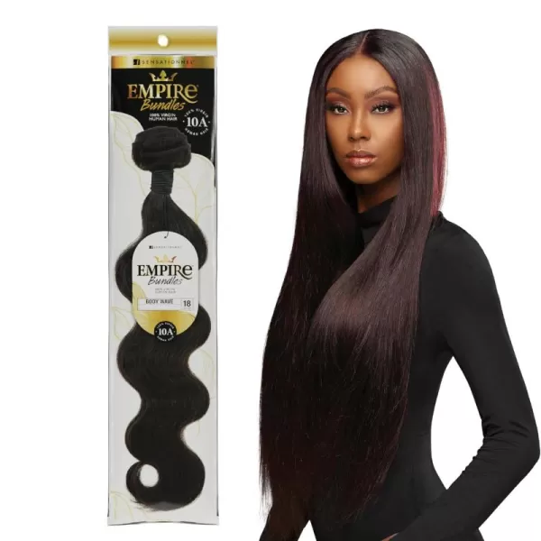 Sensationnel Virgin Human Hair Weave Empire Bundle 10A Body Wave  