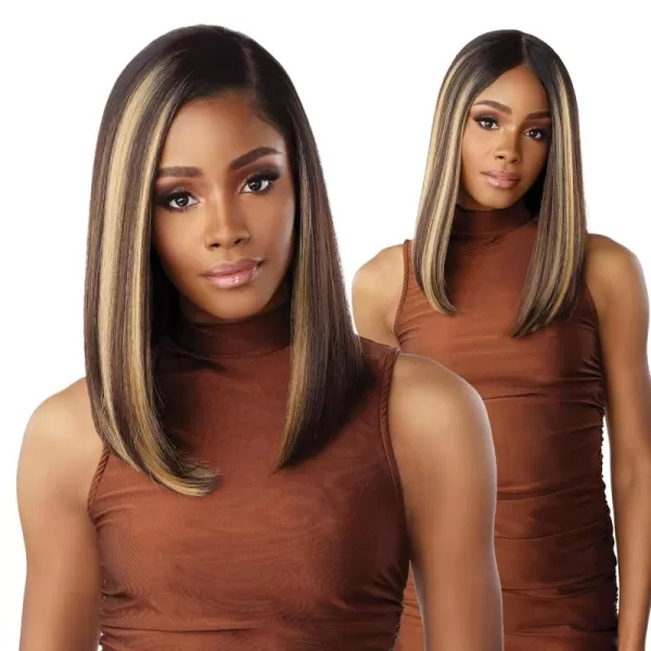 Sensationnel What Lace 13x6 Wigs - Human Hair Blend Shiyana 14-inch Cloud 9 synthetic with preplucked hairline - Whatlace HHM Shiyana 14 inch 