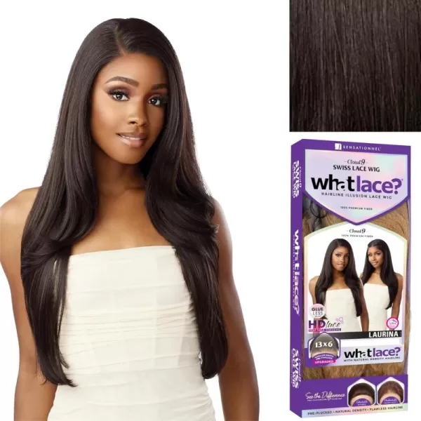 Sensationnel What Lace 13x6 Wigs - LAURINA synthetic wig Cloud 9 with preplucked hairline - Whatlace LAURINA 