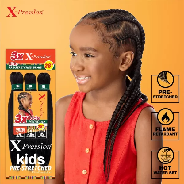 Sensationnel African Collection 3X X-Pression Pre-Stretched Braid 28"  