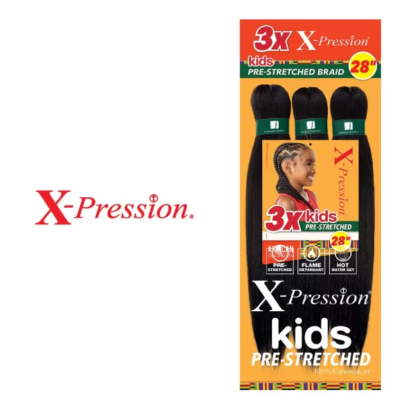 Sensationnel African Collection 3X X-Pression Pre-Stretched Braid 28"  