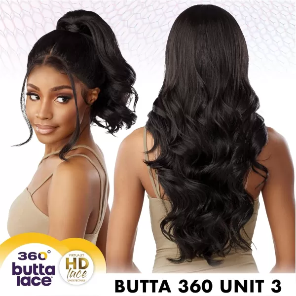 Sensationnel 360 Butta Lace Front Wigs - 360 Butta unit 3 wider parting synthetic wig preplucked hairline HD glueless lace with babyhair - 360 Butta unit 3 