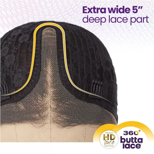 Sensationnel 360 Butta Lace Front Wigs - 360 Butta unit 3 wider parting synthetic wig preplucked hairline HD glueless lace with babyhair - 360 Butta unit 3 