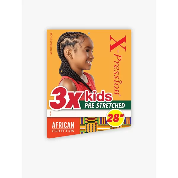 Sensationnel Braiding Sensationnel African Collection 3X X-PRESSION KIDS PRE-STRETCHED BRAID 28″ 