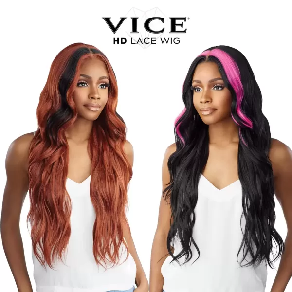 imageSensationnel Vice  Lace unit 12 2TopBottom Mix DarkBrown  LightAuburn T230