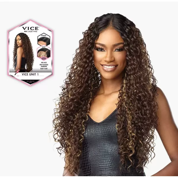 imageSensationnel Vice Synthetic HD Lace Front Wig  VICE UNIT 1 1B Off BlackFLAMBOYAGESAND